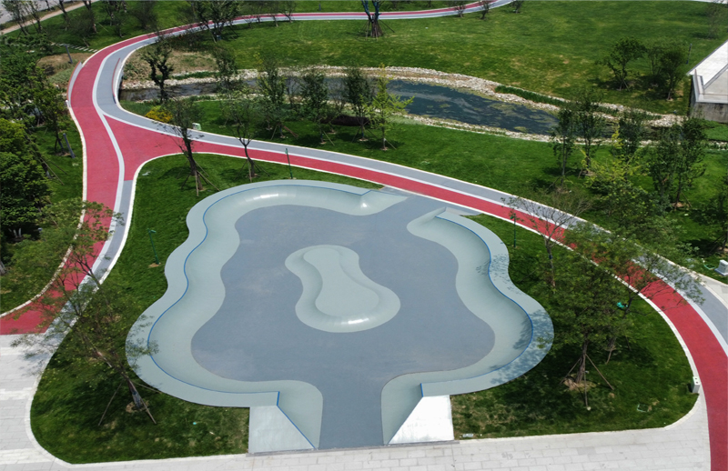 四川省德陽市綿遠河生態(tài)公園極限運動場