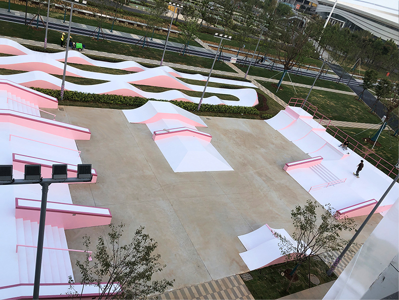 湖北省武漢市櫻花溪公園極限運(yùn)動(dòng)場(chǎng)(中級(jí)比賽區(qū))