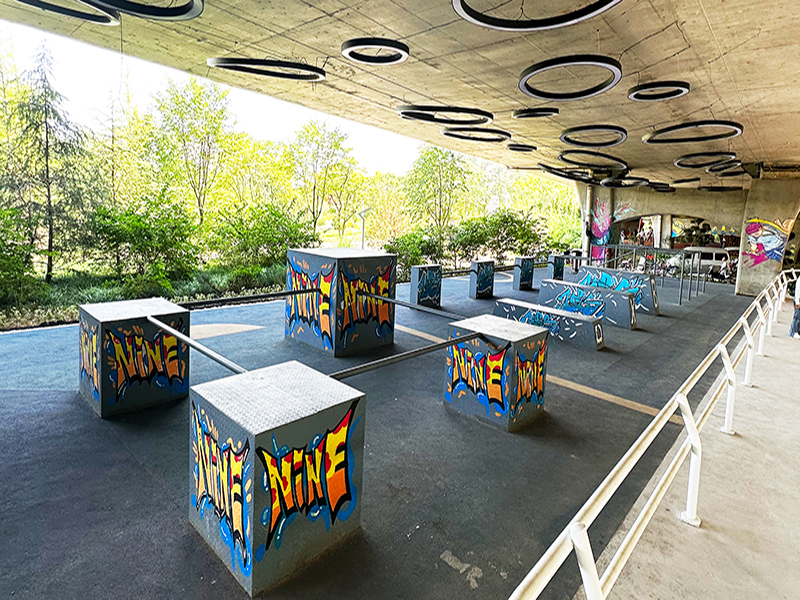 山東省淄博市海岱立交游園跑酷場地